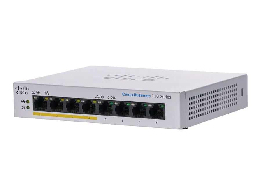 Коммутатор Cisco CBS110-8PP-D-UK