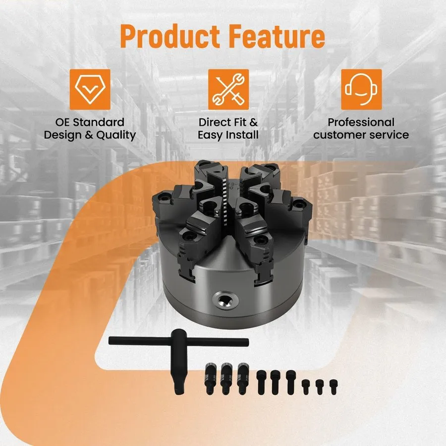 Режущий инструмент Cast Iron Self Centering 6-Jaw Lathe Chuck K13-160A D1-4 160m — фото лота 2