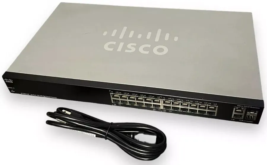 Коммутатор Cisco SF200-24P 24-Port 10/100 PoE Smart Managed Rackmount Switch