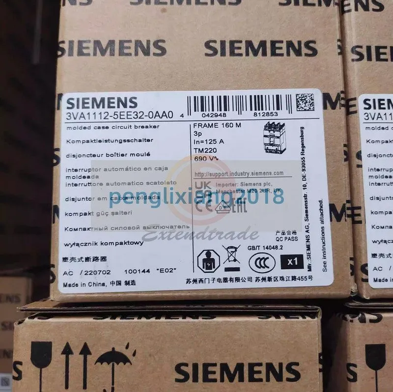 Автоматический выключатель Siemens 3VA1112-5EE32-0AA0 Circuit Breaker 125A