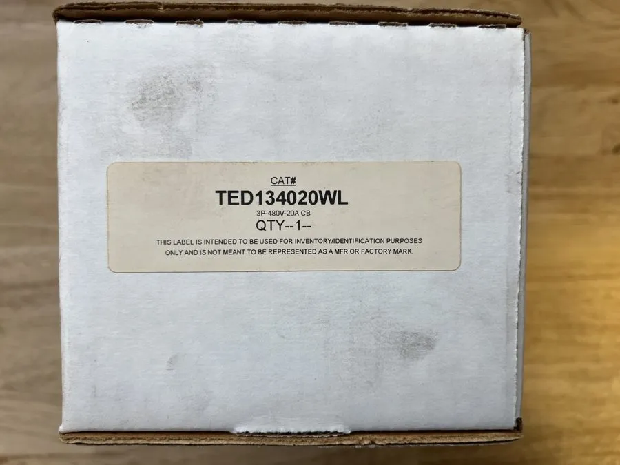 Автоматический выключатель GENERAL ELECTRIC TED134020WL 3 POLE 20 AMP 480v CIRCU