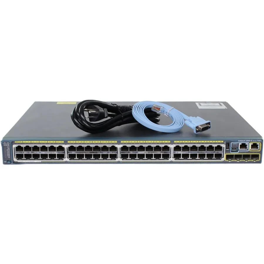 Коммутатор Cisco Catalyst 2960-S 48 port Gigabit Switch PoE+ 370W WS-C2960S-48LP