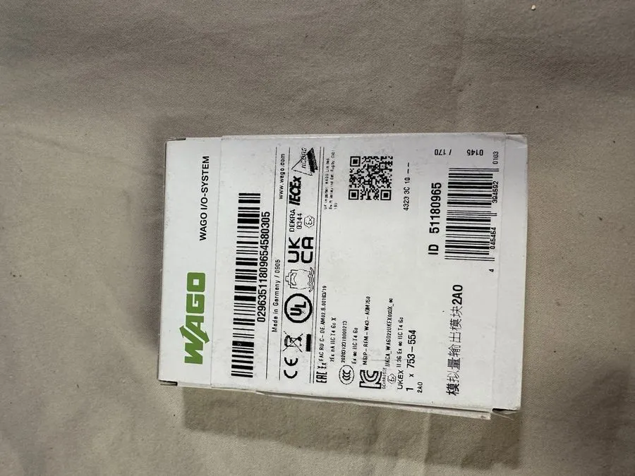Модуль ввода-вывода WAGO 753-554 2-Channel Analog Output Module 4–20 mA — фото лота 1