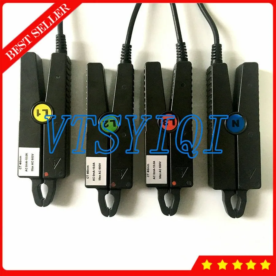Анализатор Three Phase Power Quality Analyzer Meter ETCR008B Current Clamp Senso — фото лота 2