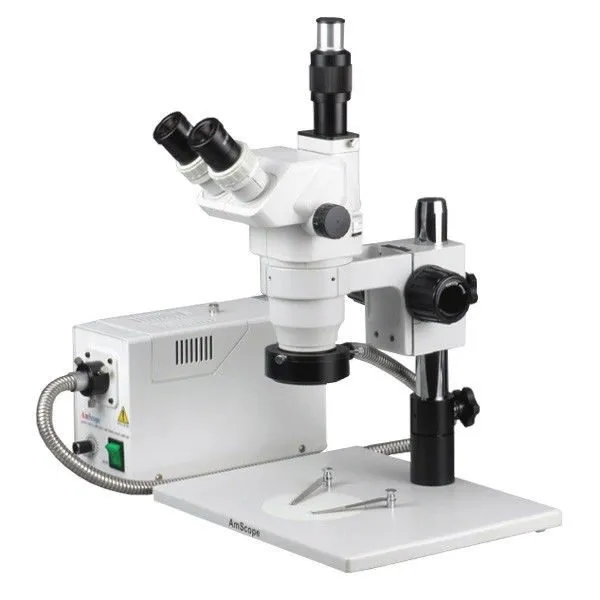 Микроскоп AmScope 3.35X-45X Trinocular Boom Stereo Microscope w/ Focusable Eyepi