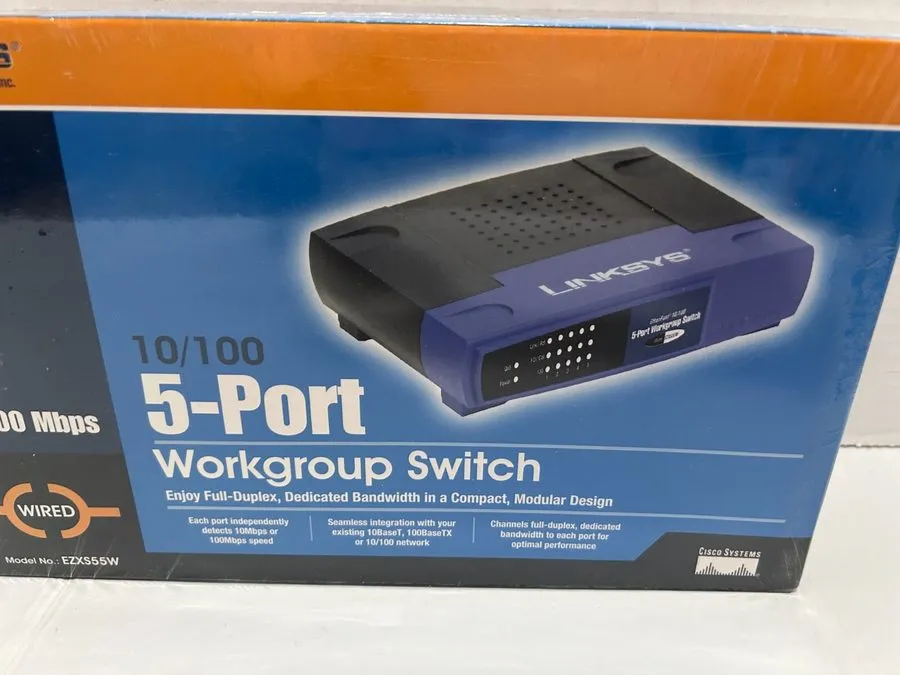 Коммутатор Cisco Linksys 10/100 5-Port Workgroup Switch Model: EZXS55W