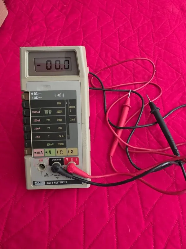 Мультиметр Vintage Fluke 8020 B Multimeter W/Leads