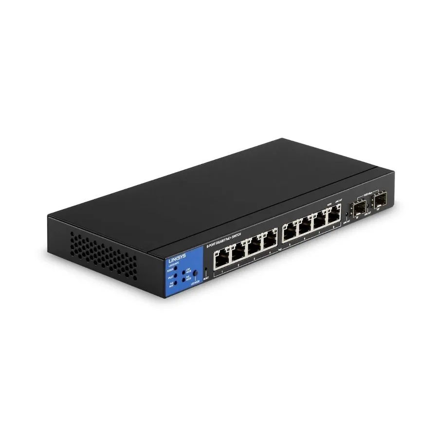 Коммутатор Linksys LGS310MPC 8-Port Managed Gigabit PoE+ Switch 2x 1G SFP 110W T