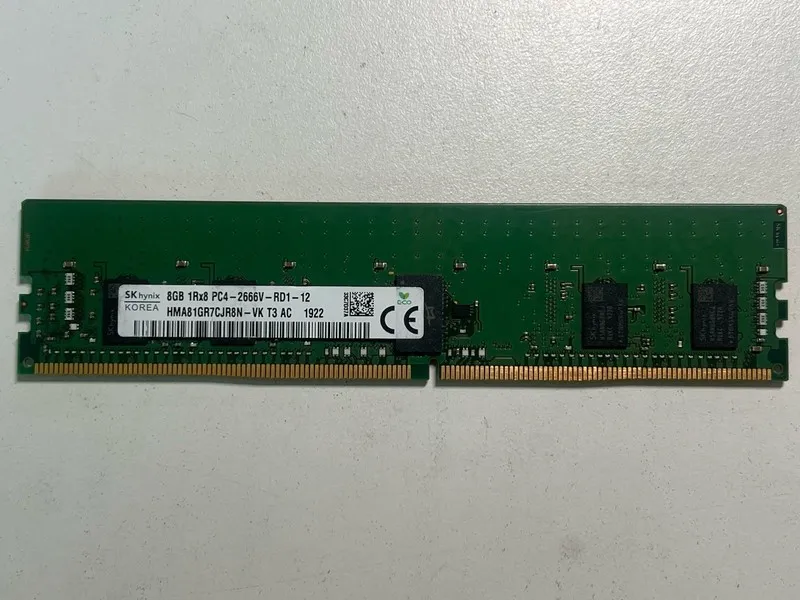 Модуль памяти SK hynix 8GB DDR4 2666MHz PC4-21300 ECC RDIMM Server RAM HMA81GR7C