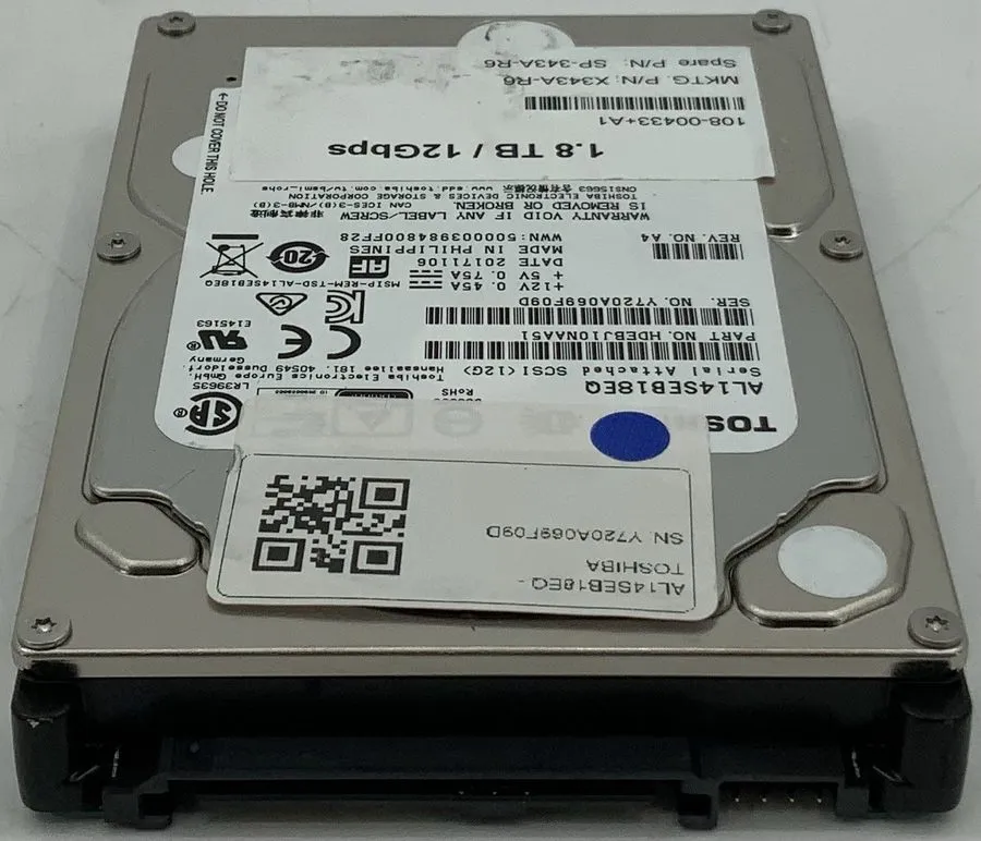 Жёсткий диск Toshiba AL14SEB18EQ 1.8TB 2.5" 12Gb/s 10K RPM HDEBJ10NAA51 SAS HDD