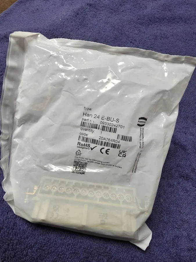 Разъём HARTING CONNECTOR HAN 24 E-BUS CONTACT BLOCK 09330242701