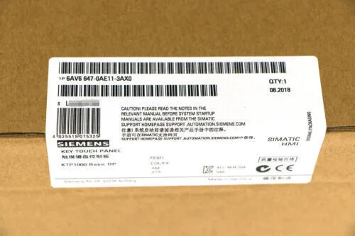 Панель оператора 6AV6647-0AE11-3AX0 SIEMENS HMI KTP1000 Basic Panel 10"