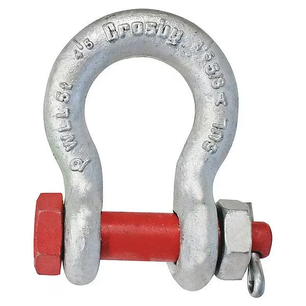 Такелажная скоба Crosby 1021020 Anchor Shackle, 7/16" Body Sz, Painted — фото лота 1