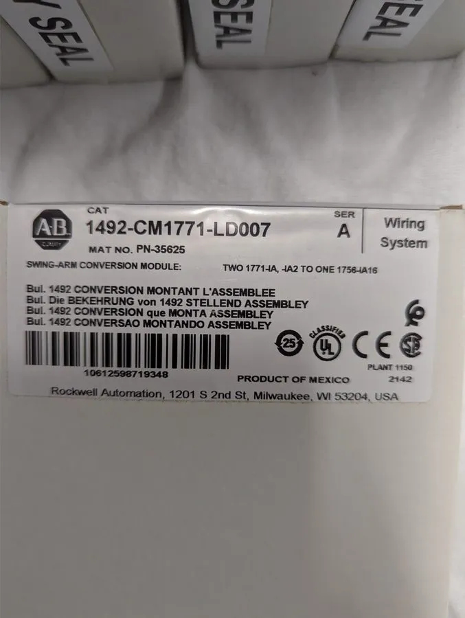 Клеммник Allen-Bradley 1492-CM1771-LD007 Swing-Arm Conversion Module Ser A — фото лота 1