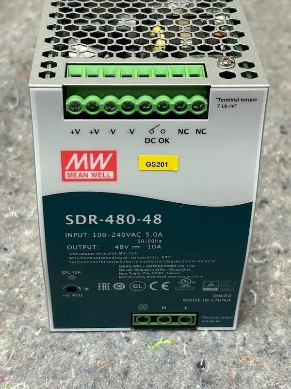 Блок питания Mean Well SDR-480-48 DIN Rail Power Supply 48V 10A 480W High Effici — фото лота 3