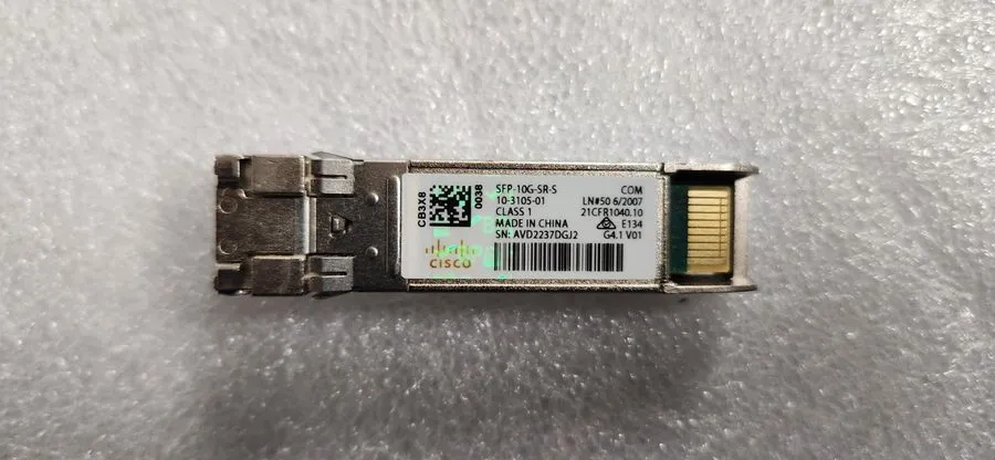 Трансивер Cisco SFP-10G-SR-S 10G SFP+ 850nm LC MMF Transceiver 10-3105-01