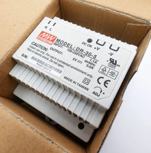 Блок питания MEAN WELL MODEL DR-30-5 100-240VAC DIN RAIL POWER SUPPLY (TPS97)
