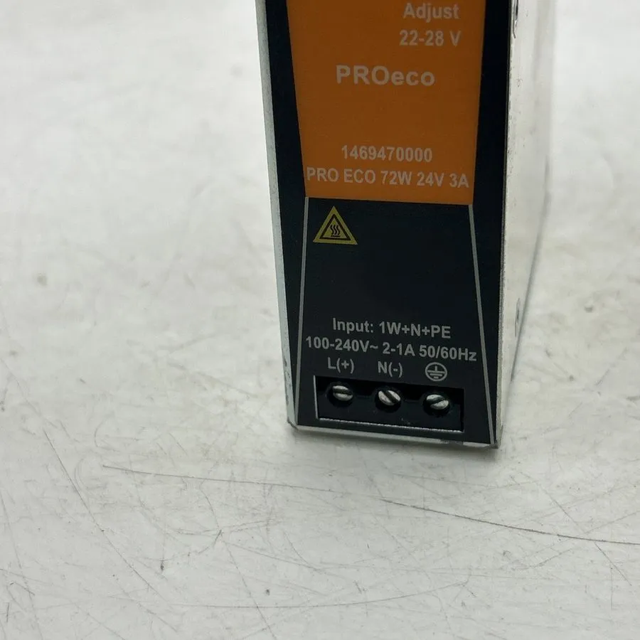 Блок питания Weidmuller 1469470000 PRO ECO DIN Rail Power Supply 72W 24V 3A — фото лота 2