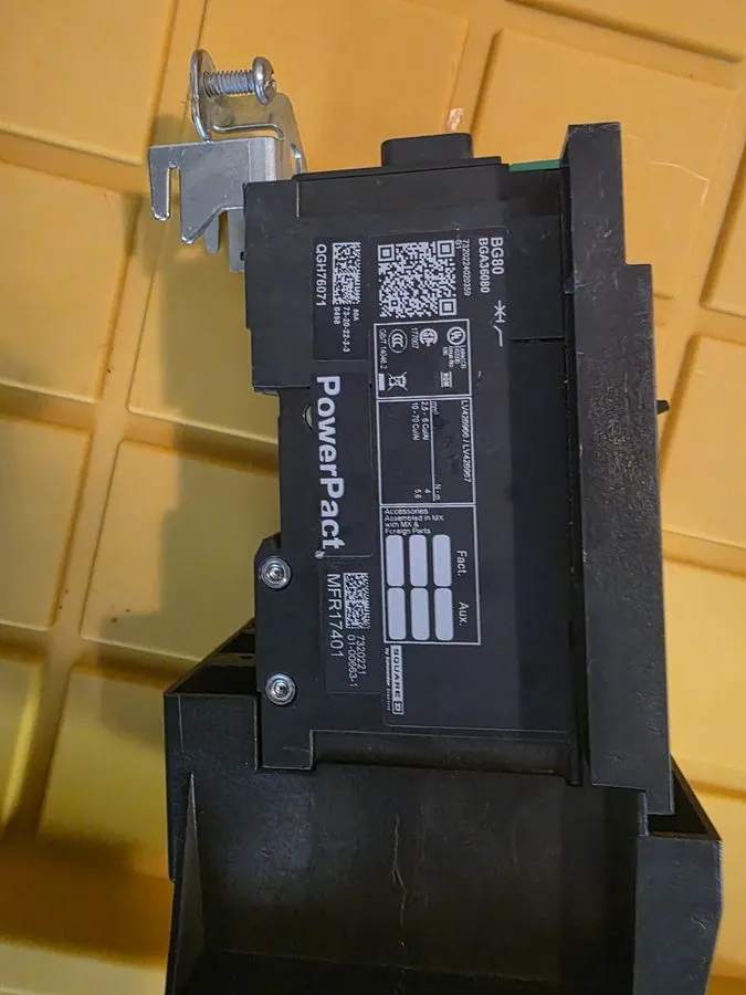 Автоматический выключатель Square D PowerPact BGA36080 80A 3-Pole 480V I-Line Ci