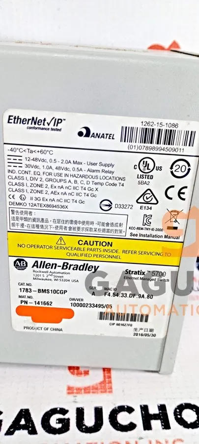 Коммутатор Allen Bradley 1783-BMS10CGP Stratix 5700 10 Port Managed Switch
