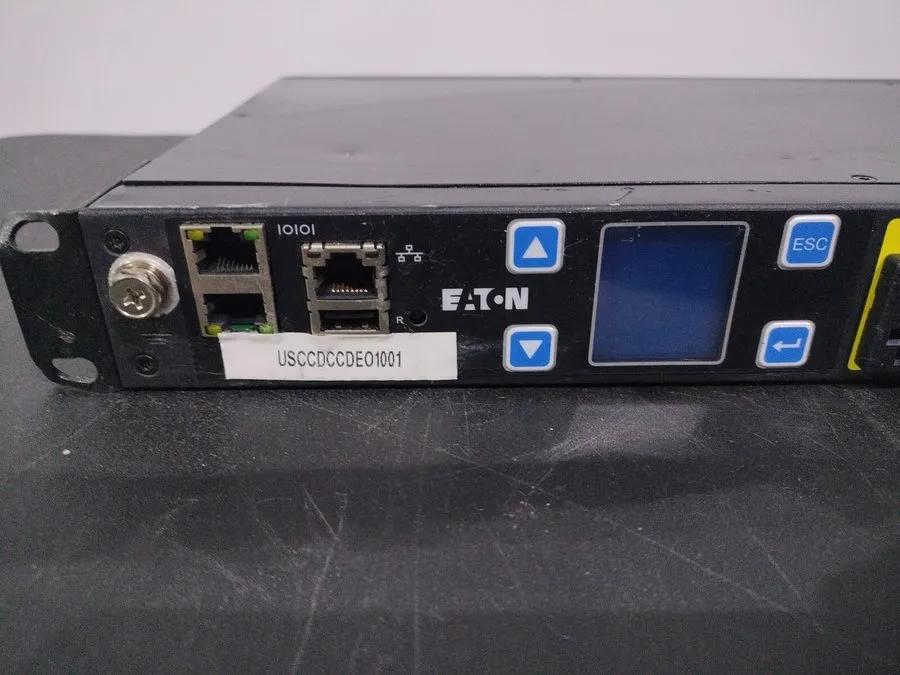 Блок розеток PDU Eaton EMAT09-10 Managed rack PDU, 1U, 5-20P, L5-20P input, 1.44