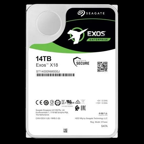 Жёсткий диск Seagate Exos 16TB Enterprise HDD X18 SATA 6Gb/s 512e/4Kn 7200 RPM 2