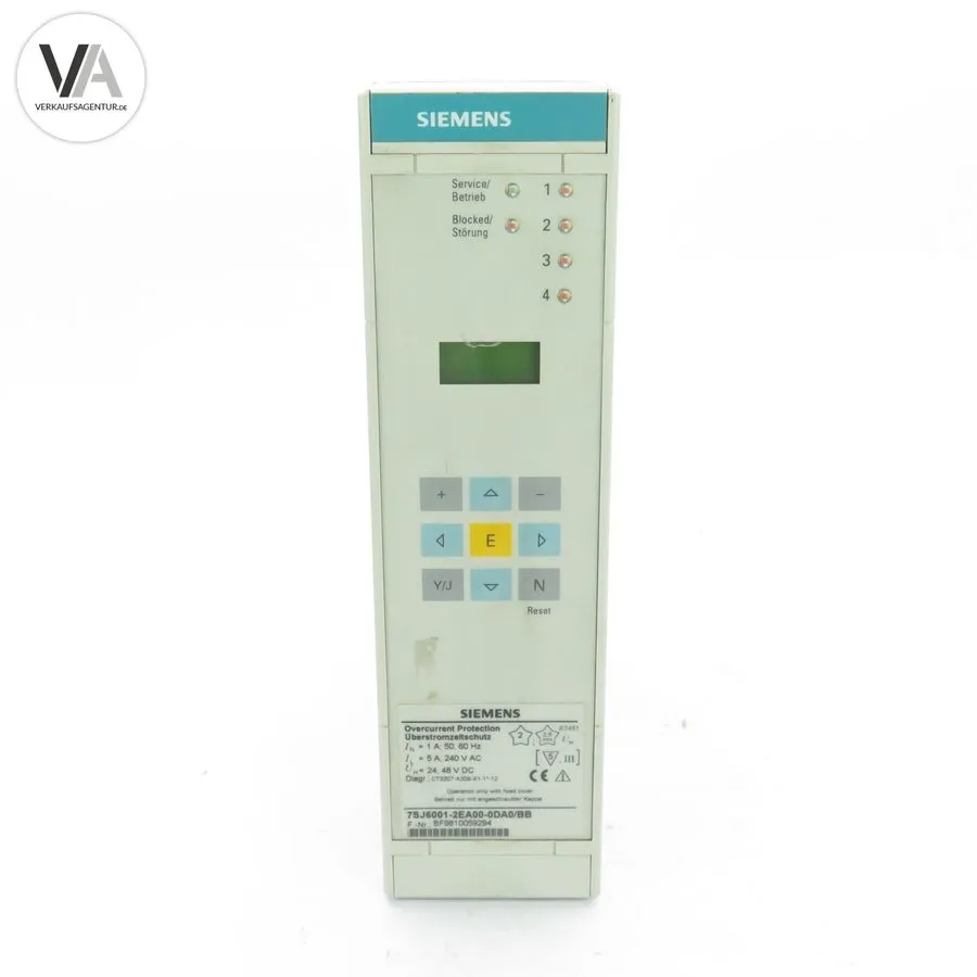 Реле защиты Siemens 7SJ6001-2EA00-0DA0/BB Overcurrent Protection Relay