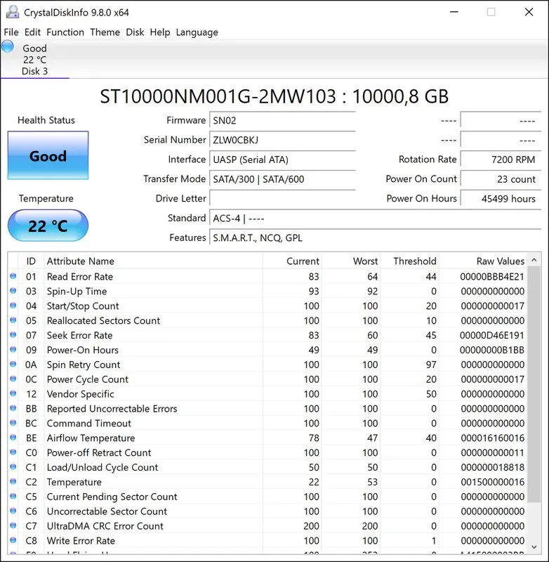 Жёсткий диск Seagate ST10000NM001G Exos X16 10TB 7.2K SATA 6Gbps 3.5" 256MB Cach — фото лота 1