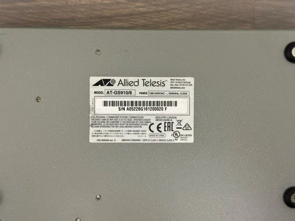 Коммутатор Allied Telesis Centercom AT-GS910/8-10 Ethernet Switch (8 Ports)