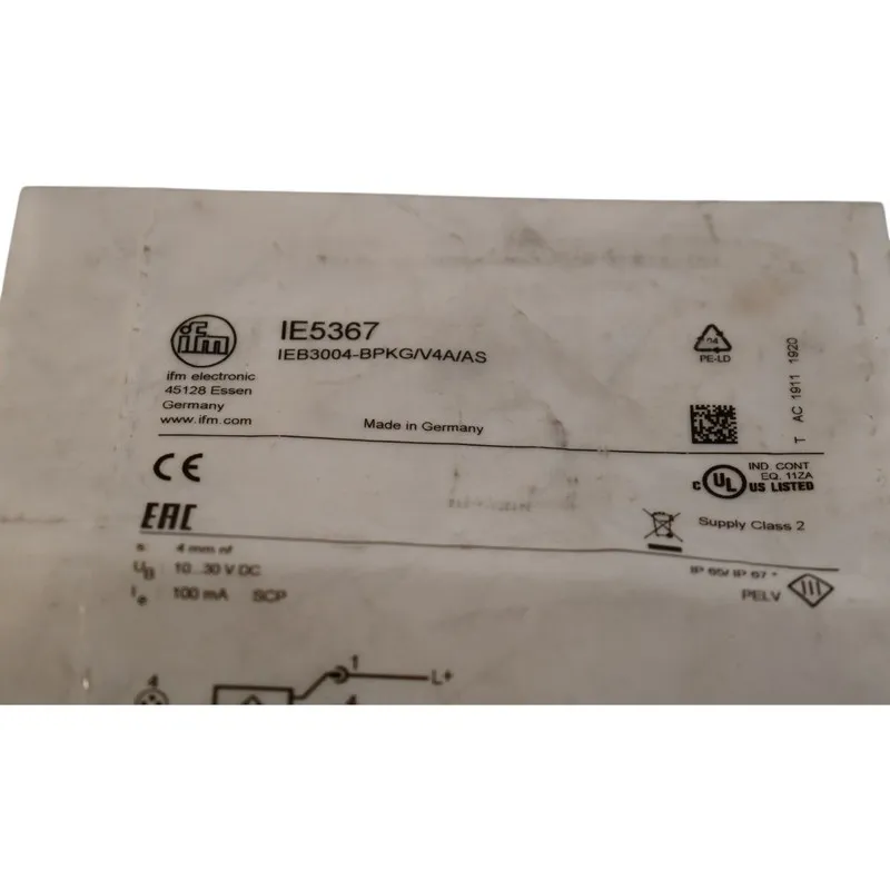 Датчик приближения IFM Efector Inductive Proximity Sensor IEB3004-BPKG/V4A/AS IE — фото лота 2