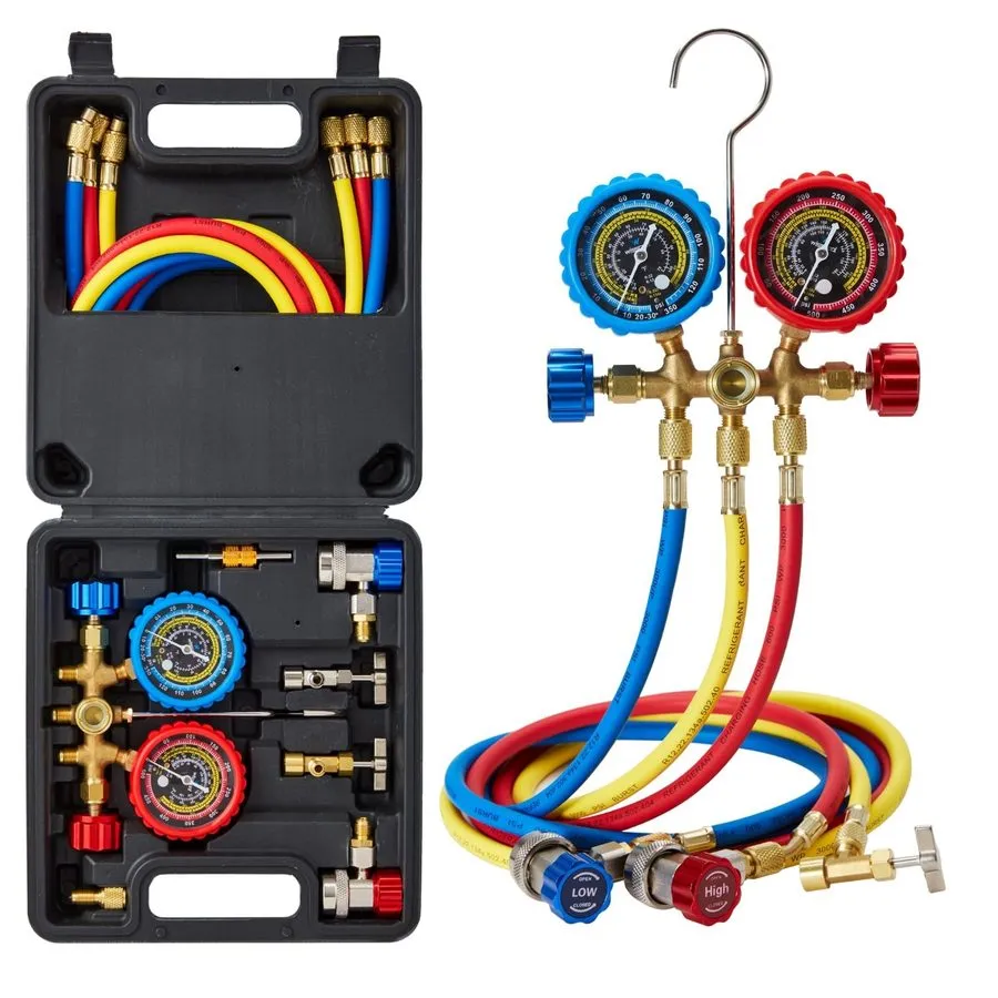 Клапан 3-Valve HVAC Manifold Gauge Set