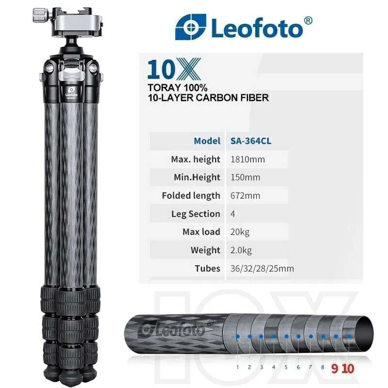 Оборудование видеонаблюдения Leofoto SA-364CL+MA-30L Sport Optic And Rifle Rest 
