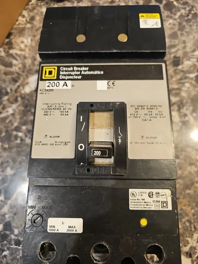 Автоматический выключатель PULLOUT Square D KCL34200 Circuit Breaker 3P 200A 65k