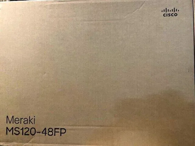 Коммутатор Cisco Meraki MS120-48FP 48 Port PoE+ Gigabit Switch 740W Unclaimed