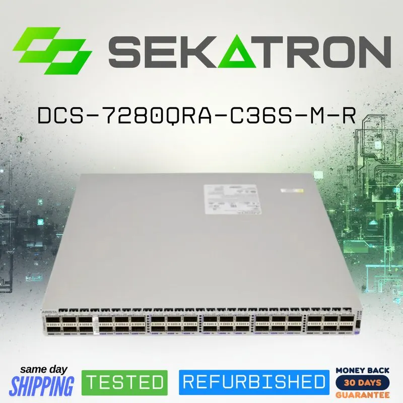 Коммутатор Arista DCS-7280QRA-C36S-M-R 7280RA 36x40G 12x100GbE QSFP Switch