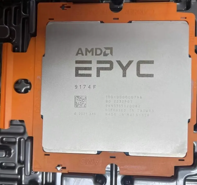 Процессор AMD EPYC 9174F Genoa 16-Core 4.1GHz SP5 256MB ZEN4 Processor CPU 100-0