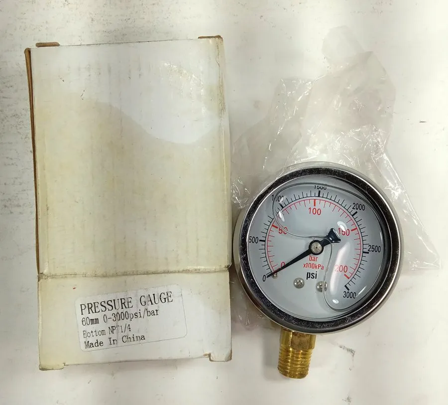 Датчик давления 1 WIKA BOTTOM NPT1/4 60MM 0-3000PSI PRESURE GAUGE /NNB