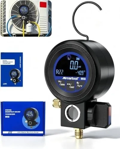 Манометрический коллектор Digital Manifold Gauge Set HVAC Pressure Tester 93 Ref — фото лота 1