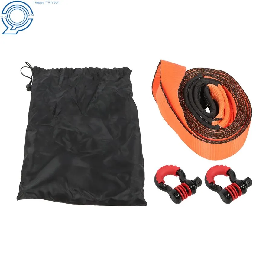 Такелажная скоба Recovery Tow Strap Kit 3" x 20' With 3/4" Anti-Theft D-Ring Sha — фото лота 1