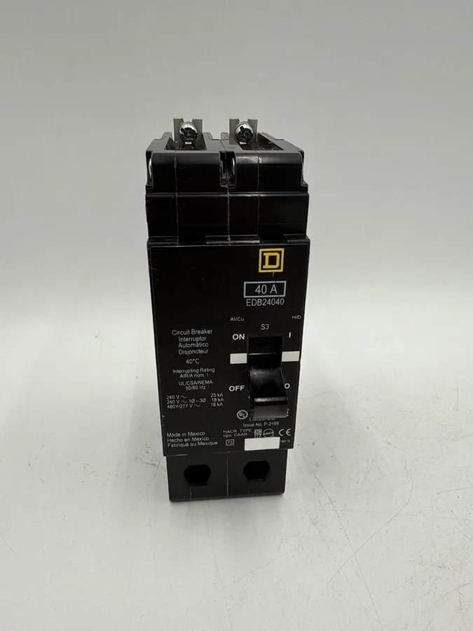 Автоматический выключатель SQUARE D EDB24040 Circuit Breaker,40A,Bolt On,277/480