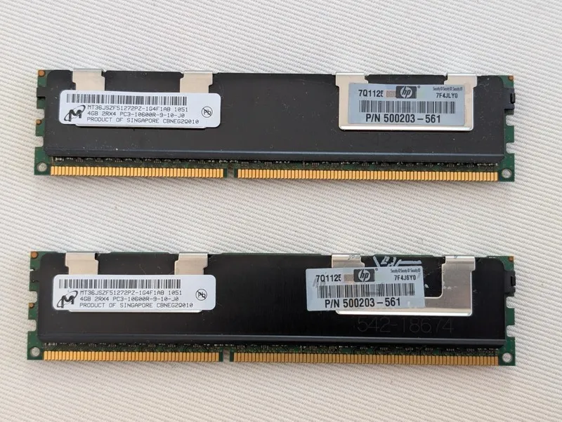 Модуль памяти 4GB HP Micron MT36JSZF51272PZ-1G4F1AB DDR3 SERVER ECC Registered 5