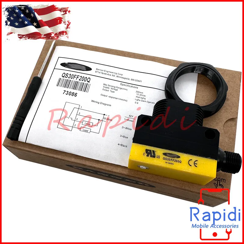 Фотоэлектрический датчик BANNER QS30FF200Q Photoelectric Switch Sensor