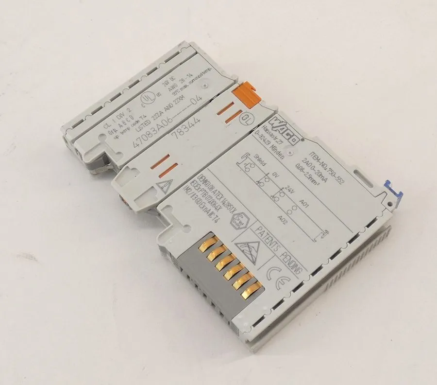 Модуль ввода-вывода WAGO 750-552 2 AO 24 VDC Analog Output Module