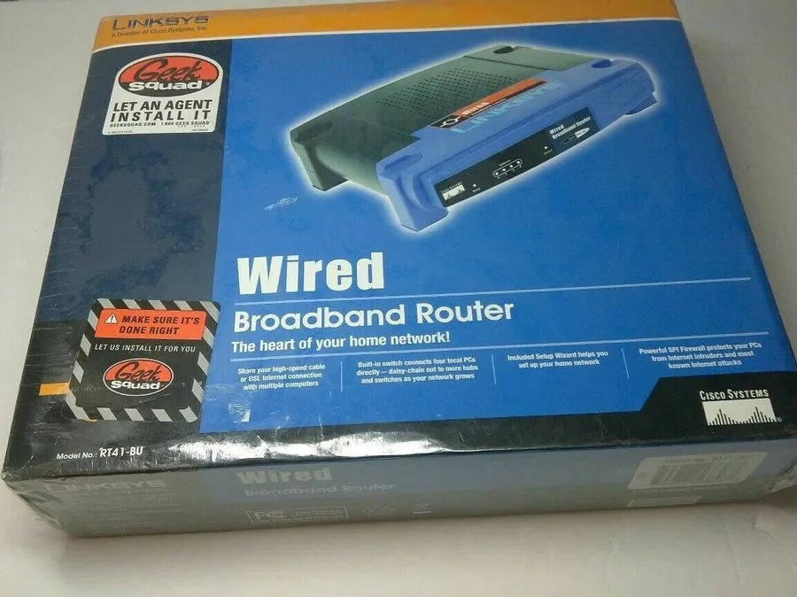 Маршрутизатор Linksys RT41-BU Cable/DSL Router with 4-Port Switch Sealed