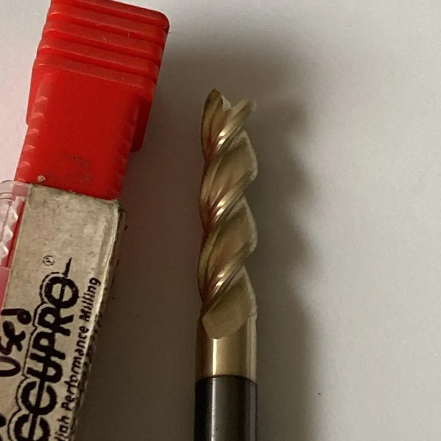 Режущий инструмент Accupro Square End Mill 1/4" Dia, 1" LOC, 3FL Solid Carbide 6 — фото лота 2
