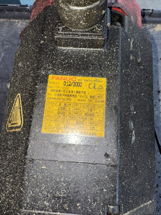 Серводвигатель Fanuc AC Servo Motor a12/3000 2.8kW 155V 12A A06B-0143-B675