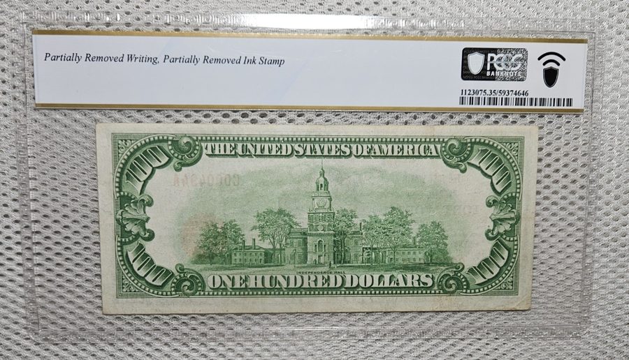 Лабораторный прибор 1929 $100 National Banknote FORT WORTH, TX TEXAS Ch.3131 PCG — фото лота 1
