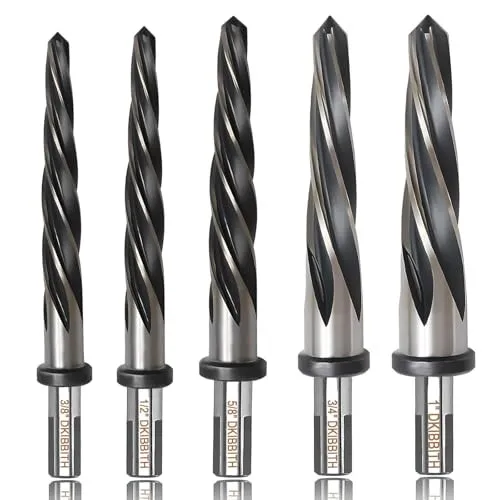 Режущий инструмент M2 HSS Taper Chucking Reamer Set, 1/2" 3-Flat Round Reamer Se
