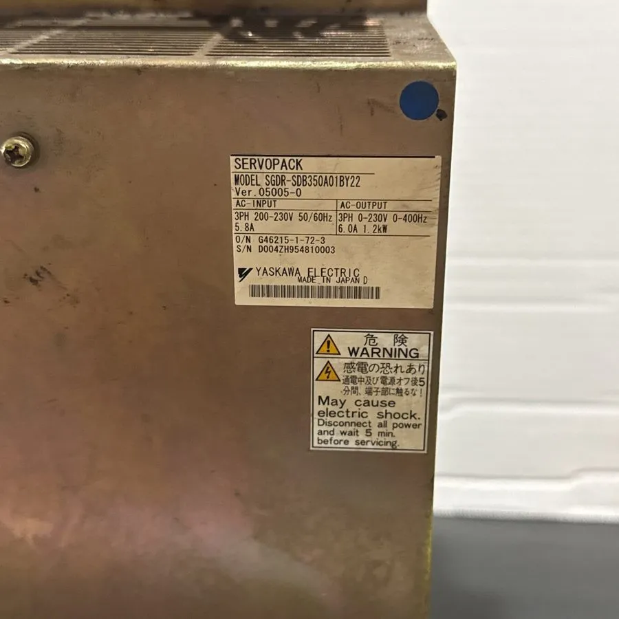 Сервопривод Yaskawa Electric SGDR-SDB350A01BY22 Servopack Ver. 06007-0