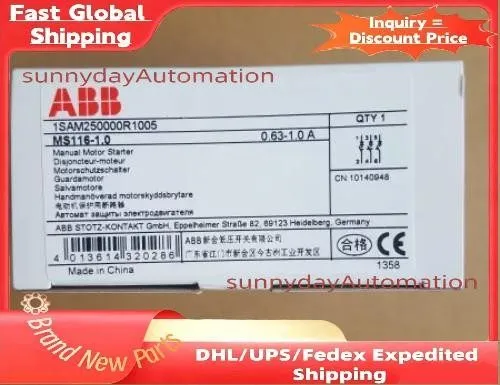Автоматический выключатель ABB MS116-1.0 (0.63-1.0A) Motor Protection Circuit Br
